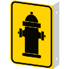 Borne d'incendie recto-verso